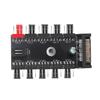 4Pin PWM Fan Hubs Splitters Speed Adjuster for PC Case Improve Cool Performances