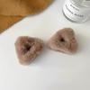 Cute Cat-Ear Claw Clip Small Plush Side Hair Clip For Women Autumn Winter Plush Hair Accessory  Style Headwear