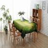 -resistant Printed Tablecloth TV Stand Refrigerator Table Mat Decorative