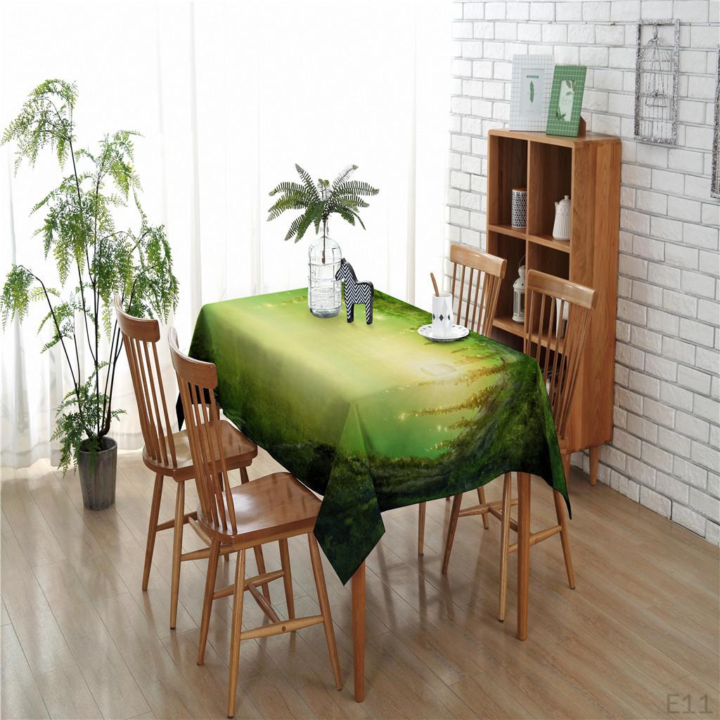 -resistant Printed Tablecloth TV Stand Refrigerator Table Mat Decorative