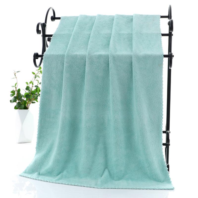 High Close Edge Coral Fleece Bath Towel Quick Drying and Absorbent Bath Towel