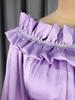 Plus Size Women's Elegant Pleated Chiffon Skirt Dress with Slimming Ruffle Waist