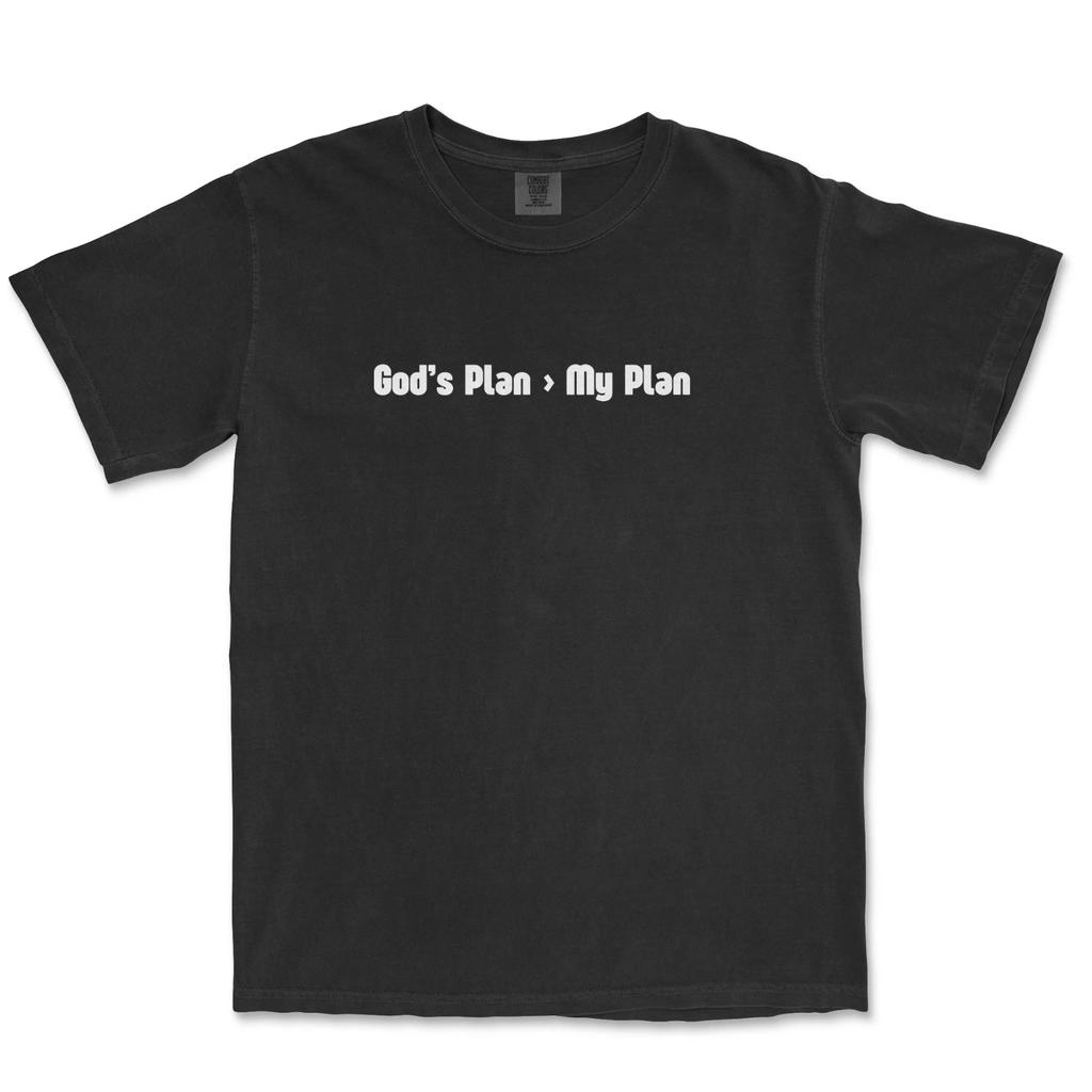 God's Plan Is Greater Shirt Christian Shirts for Men Graphic Jesus Shirt For Men