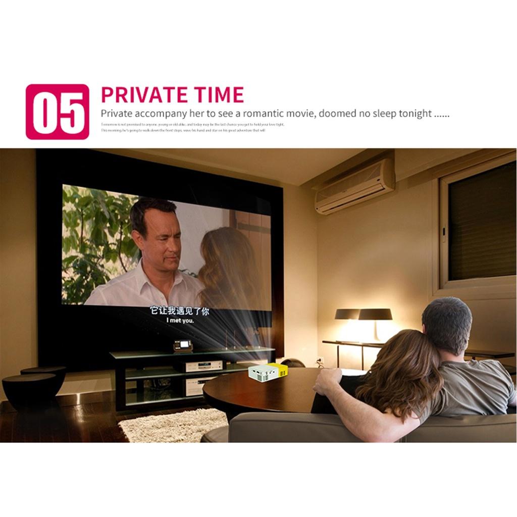 30000 Std. 1080P HD LED Tragbarer Projektor 320x240 Auflösung Multimedia Heimkino Film Beamer Video Theater