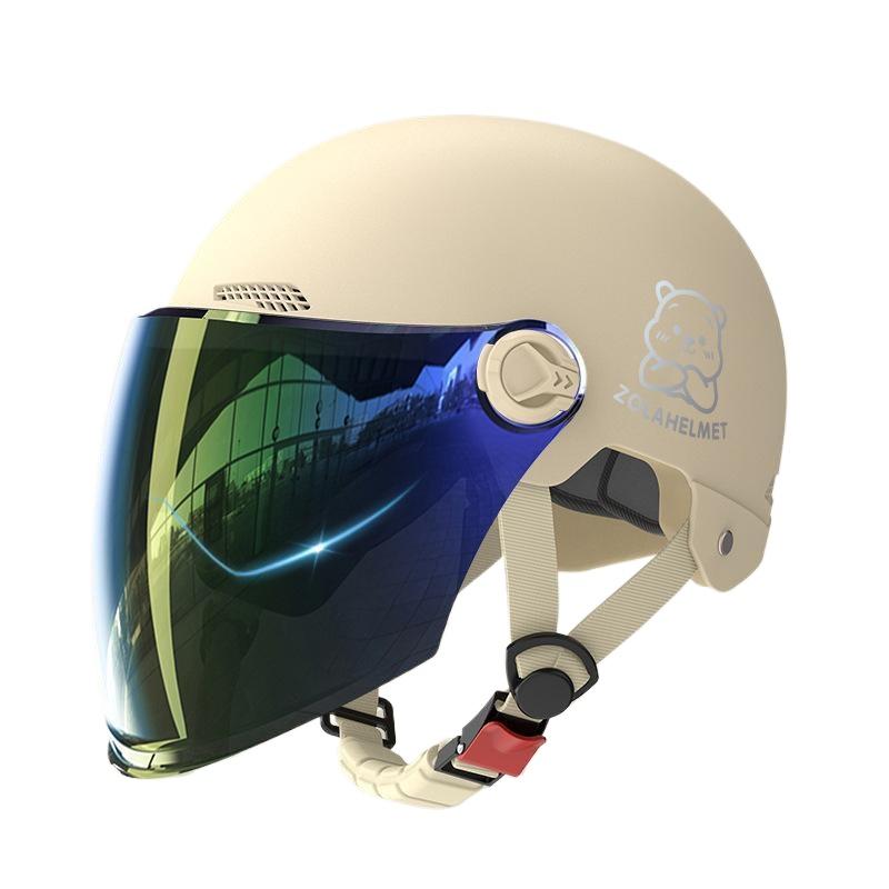 Helmet Electric Car Girl Cute Funny Lightweight Hair Hat Women's Helmet