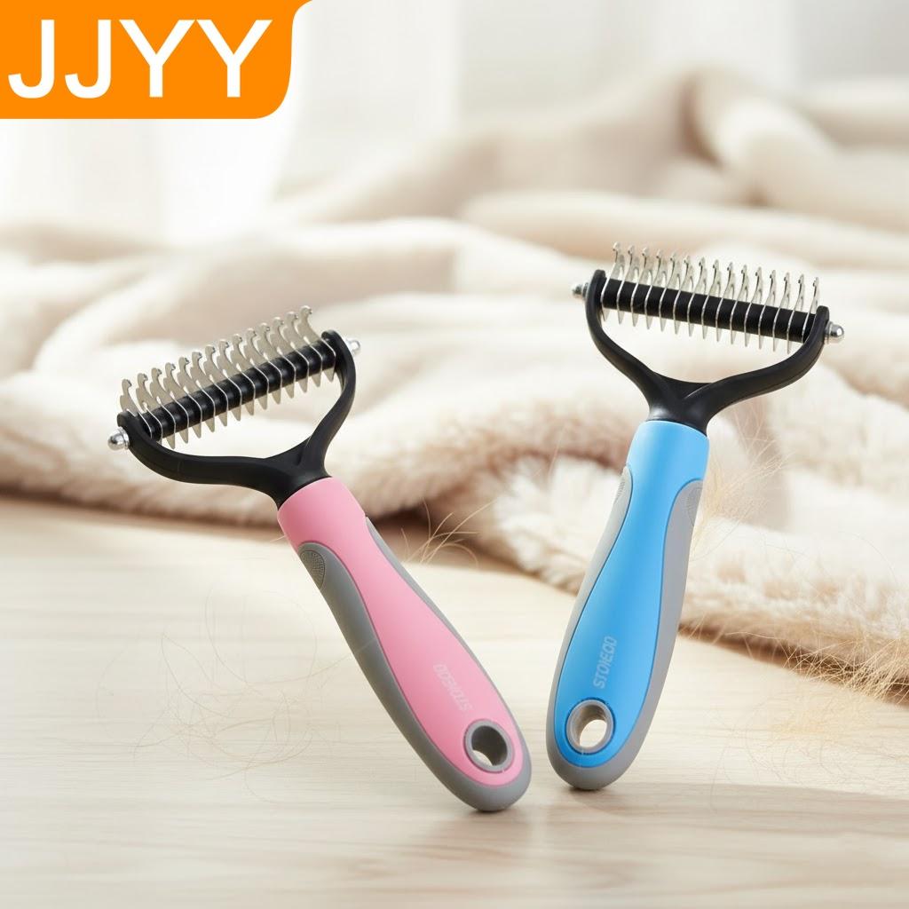 Double-sided Dog Grooming Brush Pet Hair Removal Comb for Cats and Dogs Efficient Shedding Tool 1PC S L