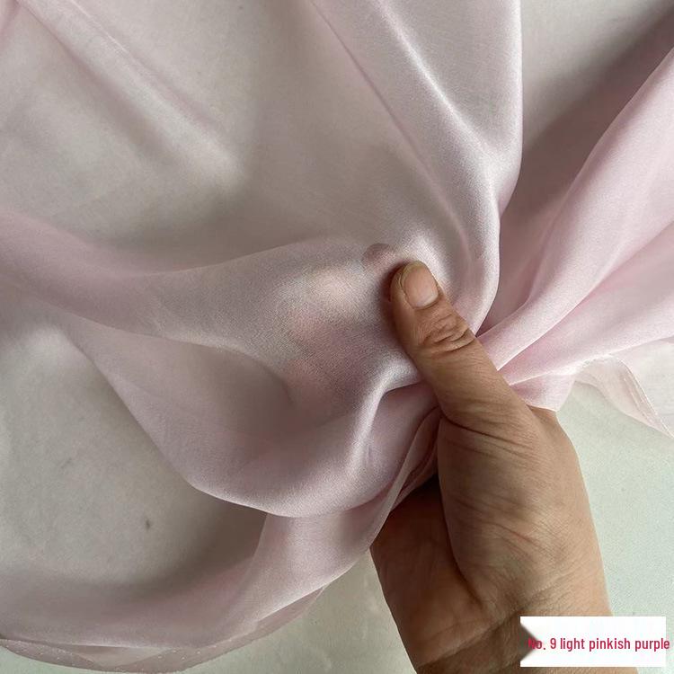 Chiffon di Vera Seta Largo 6 mm: Tessuto di Seta di Gelso Trasparente per Foulard, Vestiti Estivi e Abiti da Sera