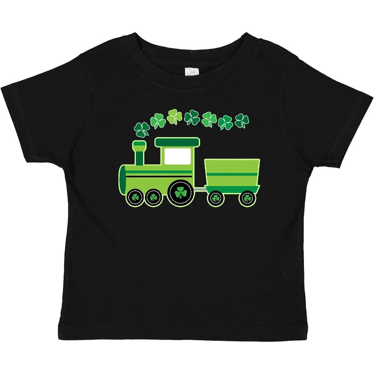 

Inktastic St Patricks Irish Shamrock Train Baby T-Shirt Clover Clothing Babys 110