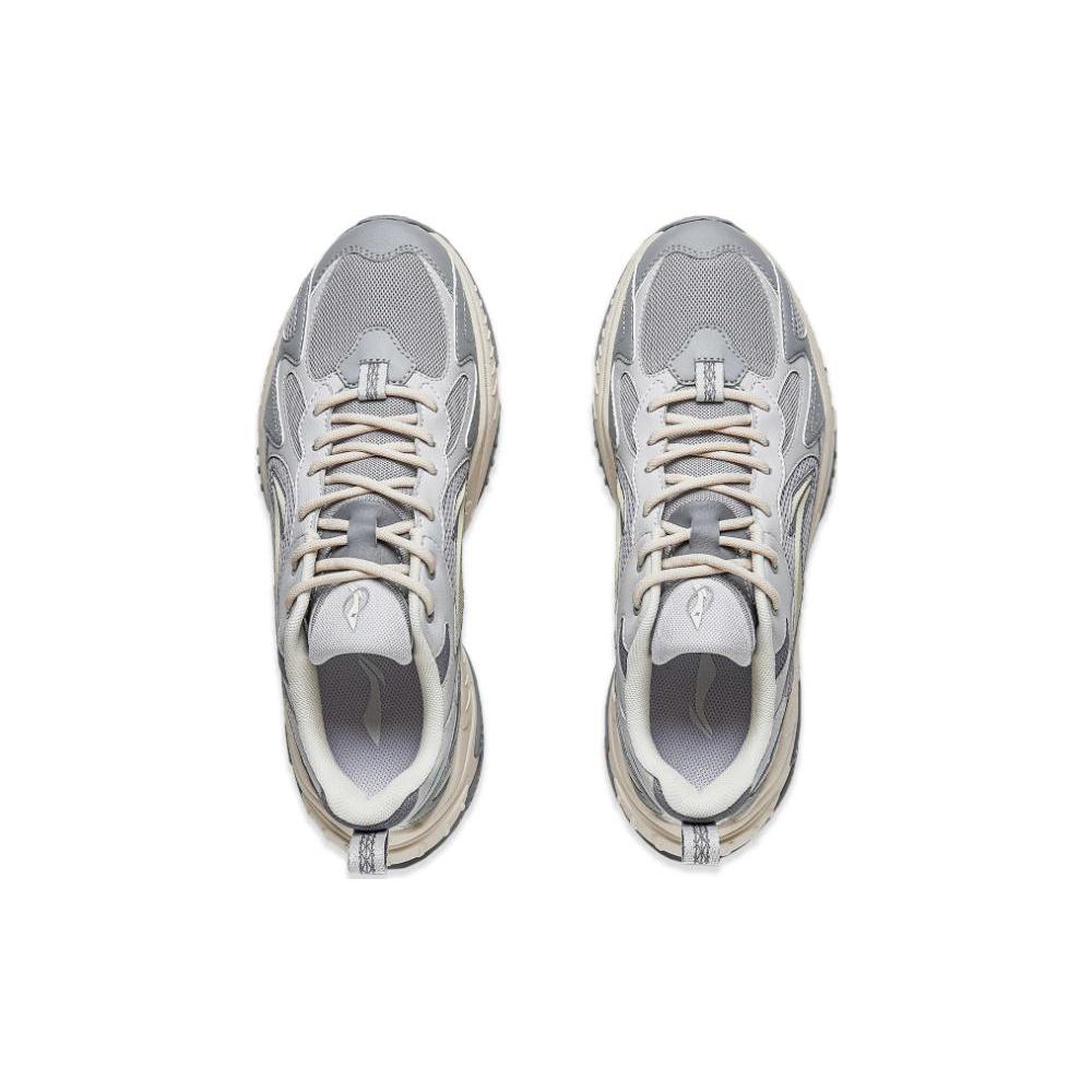 Li Ning QIXING 2.0 Textile, Synthetic Leather Cushioning Slip Resistant Abrasion Resistant Low top Casual Shoes Men's AGCT311-4