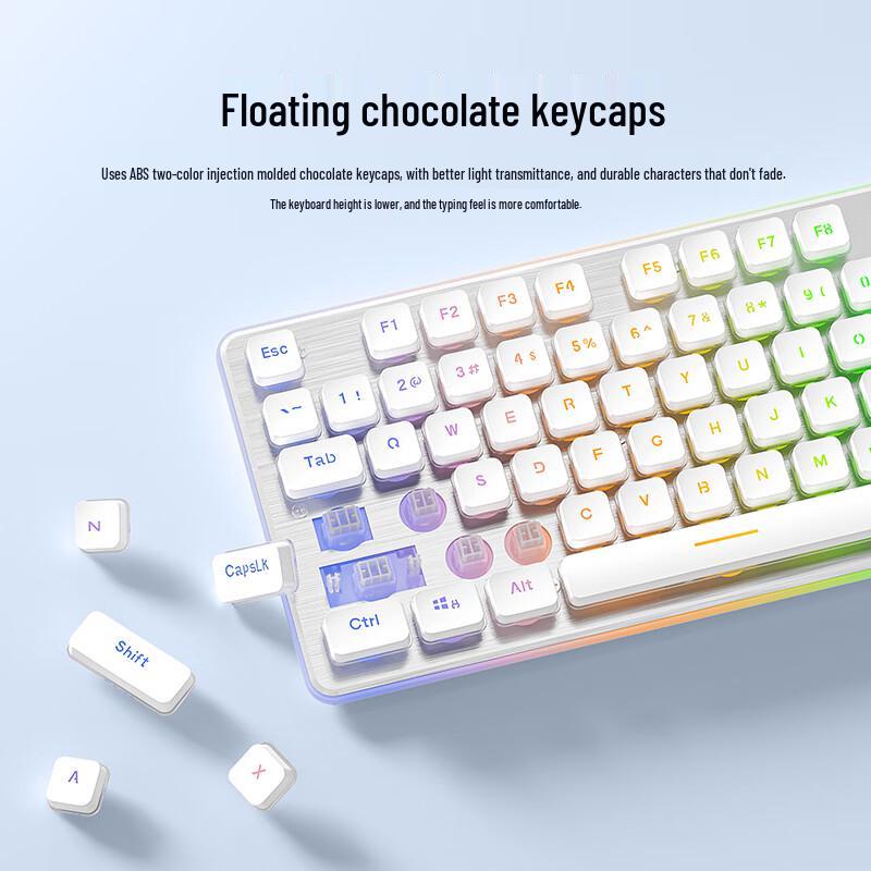 Langtu L1 Tri-Mode Silent Membrane Keyboard with RGB Backlight
