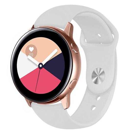 20mm Universal Waterproof Silicone Watch Strap Sport Watchband Bracelet Replacement for SAMSUNG Galaxy Watch 3 41mm/Active 2 42mm