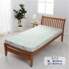 Nishikawa Single Washable Mattress Pad, Wedgwood Wild Strawberry, Warm Flannel, Stays in Place, Elastic Corners, Green, CM02502007