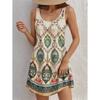 Women's A Line Dress Tank Dress Vintage Stylish Casual Daily Fit Floral Graphic Geometric Sleeveless U Neck Apricot Summer