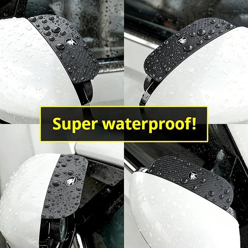 Car Side Mirror Rain Visor With Blind Spot Mirror For Skoda Octavia Fabia Superb Kodiaq Karoq Kamiq Rapid Yeti Roomster Eyebrow Ydpf68