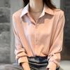 New Arrivals Open Run Women Slim Fit Collar Shirt Blouse