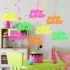 Light Up Hanging Banners for Family Gathering Birthday Party Wall Decors Streamers Fluorescence Hanging Streamers Decors