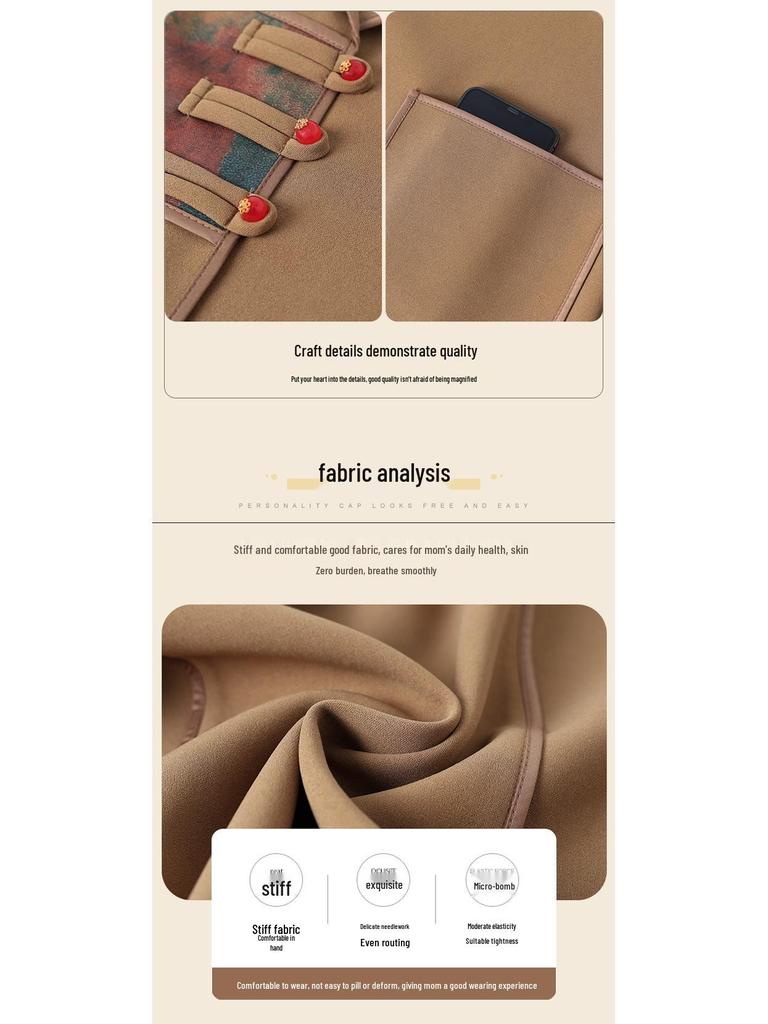 2025 Autumn National Style Jacket: Fashionable, Age-Reducing Suit for Middle-Aged & Elderly Women