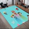 The Powerpuff Girls Collection Anti-slip Floor Mat, Rectangular Carpet for Living Room, Game Area and Bedroom