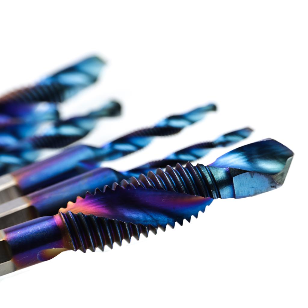 Set of 6 Tapping Drills M3-M8 In a Blue Case