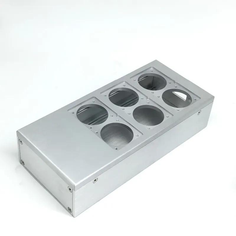 Full Aluminum HiFi US Power Case DIY Box HIFI EU Power Case European Standard Power Socket Chassis