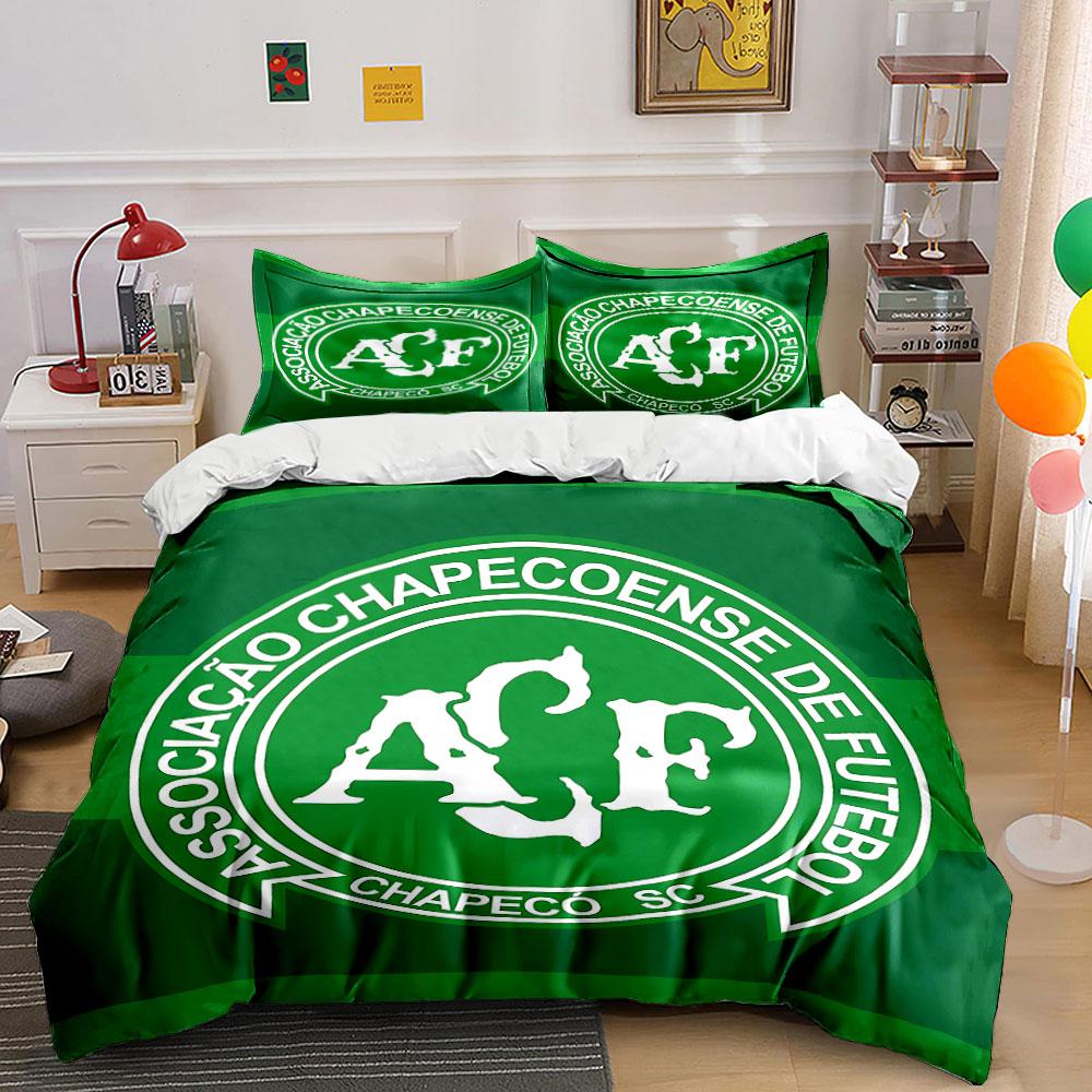 Chapecoense Green Logo Bedding Bedding Duvet Cover Set Duvet Cover Pillowcases  (1 * Duvet Cover 2 * Pillowcases, without duvet insert)