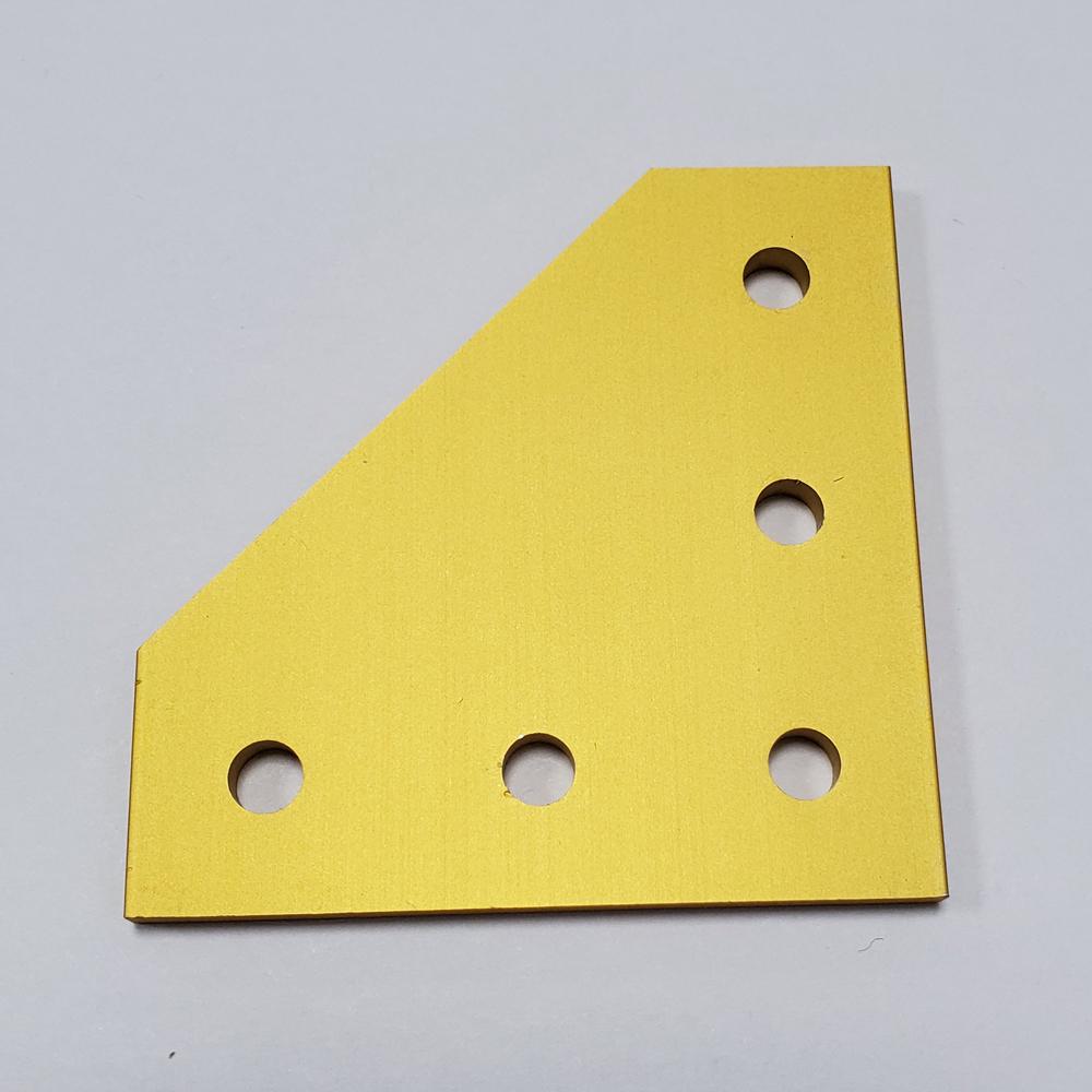 10pcs Strong Corner Angle Bracket Connection Joint Strip Board for V-Slot Aluminum Profile 2020 with 5 Holes