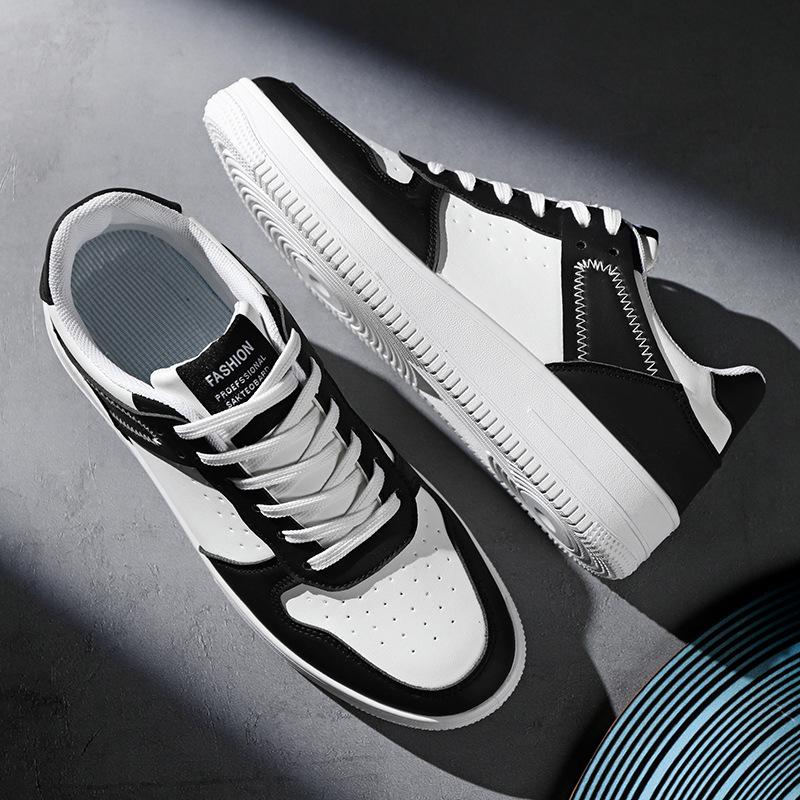 Men's Trendy Spring 2026 Low-Top Skate Shoes, Breathable and Versatile White Casual Sneakers for Students