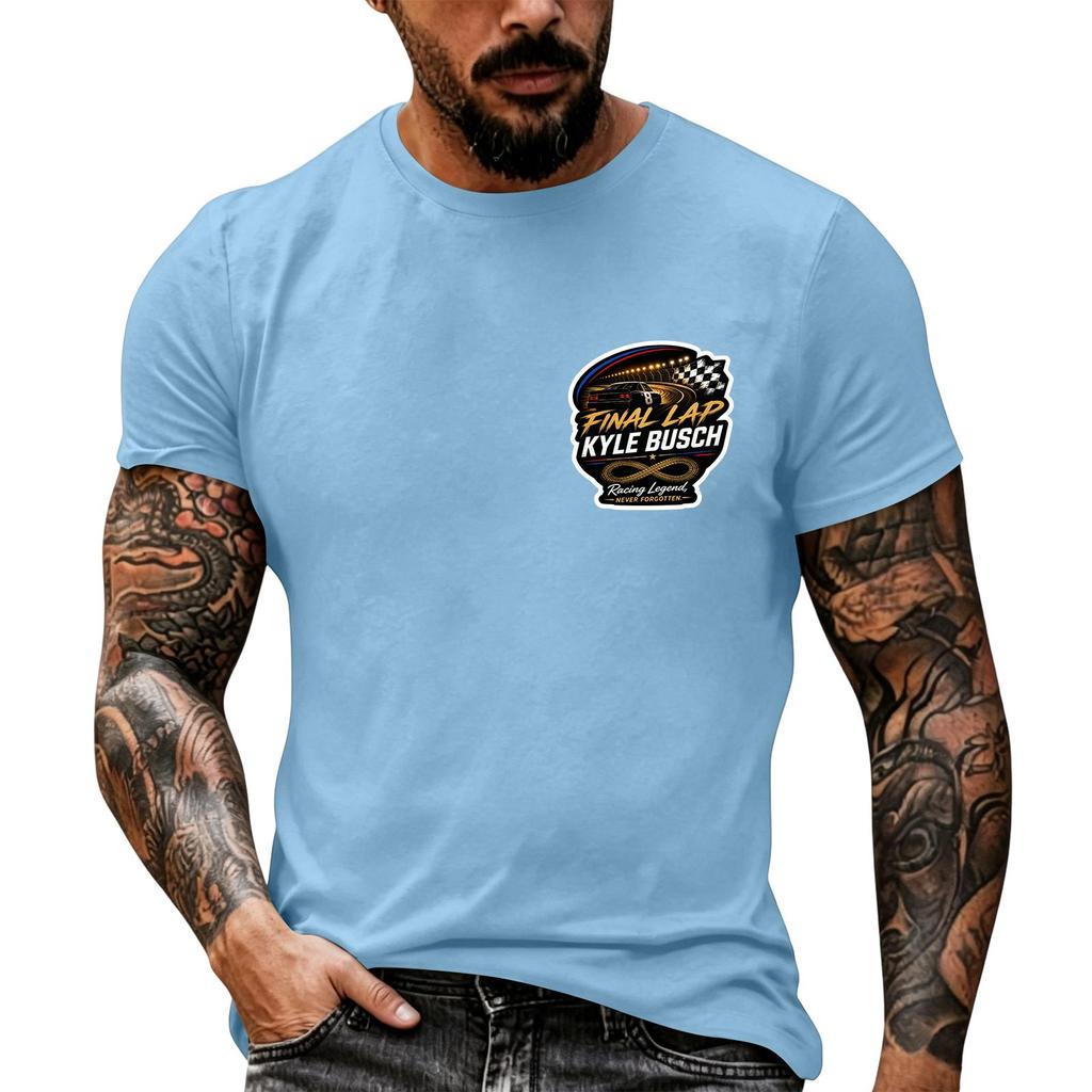 Men's Short Sleeve T Shirt Nascar Racing Inspired Graphic Tee Casual Summer Top Vintage Motorsport Enthusiast Shirt