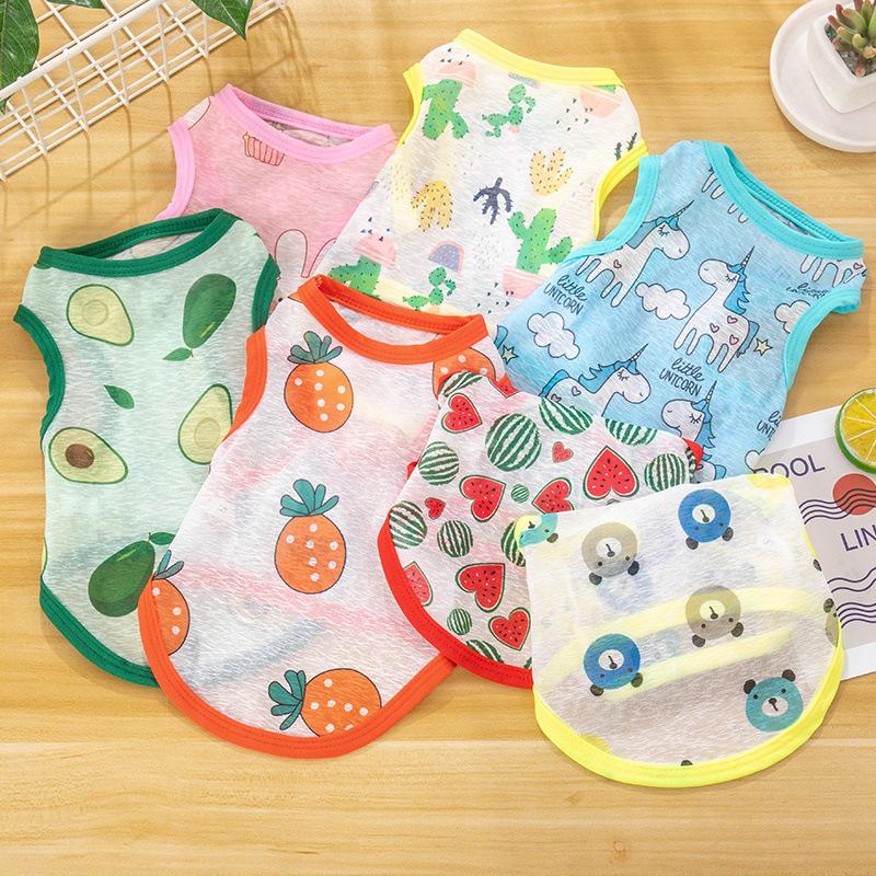 Pet Summer Vest: Lightweight Sun Protection Shirt for Small Dogs and Cats, Perfect for Spring and Summer Wear.