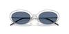 Emporio Armani Women's Matte Silver Sunglasses 0EA2160, Size 52