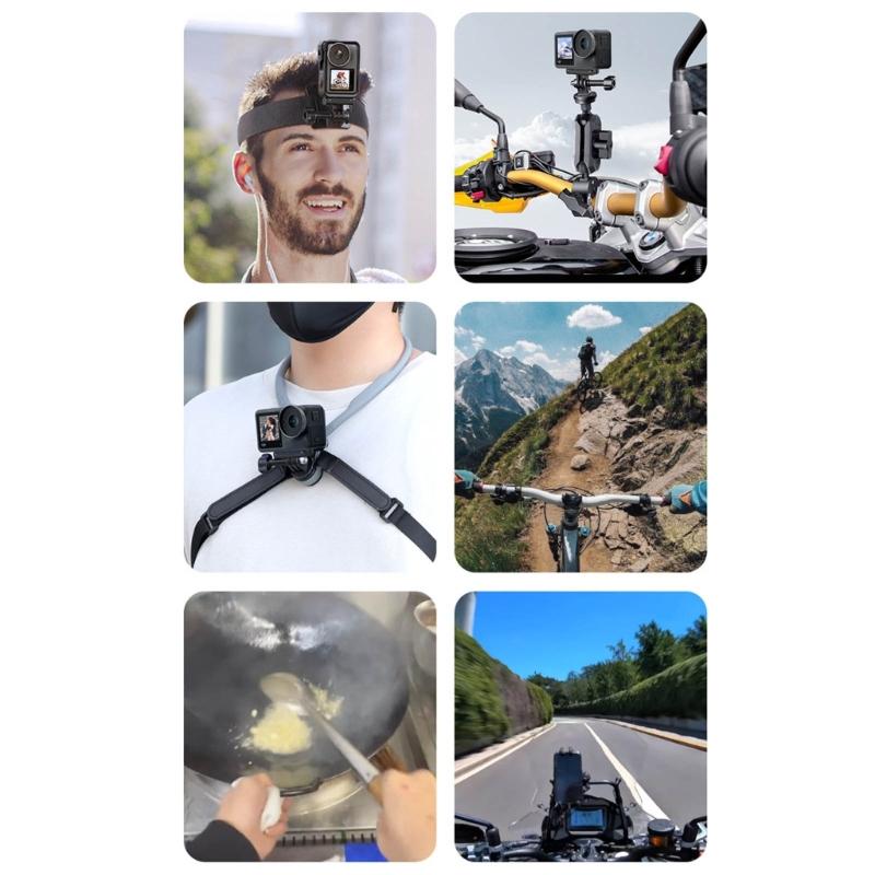 Camera Adapter Mount Magnetic Quick Release Base for Action 4/3 Sports Camera Strong Magnetic Double Fixation Adapter