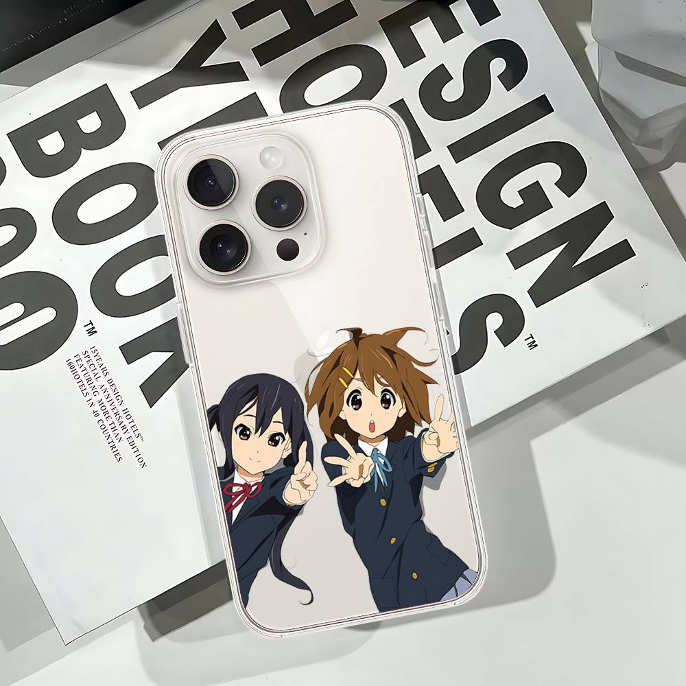 

Чехол для телефона Амин K-ON Для iPhone 17 16e 16 15 14 13 12 11 Mini Air Pro Max X XR XSMax 7 8 Plus Прозрачная Мягкая Задняя Крышка iPhone XSMax