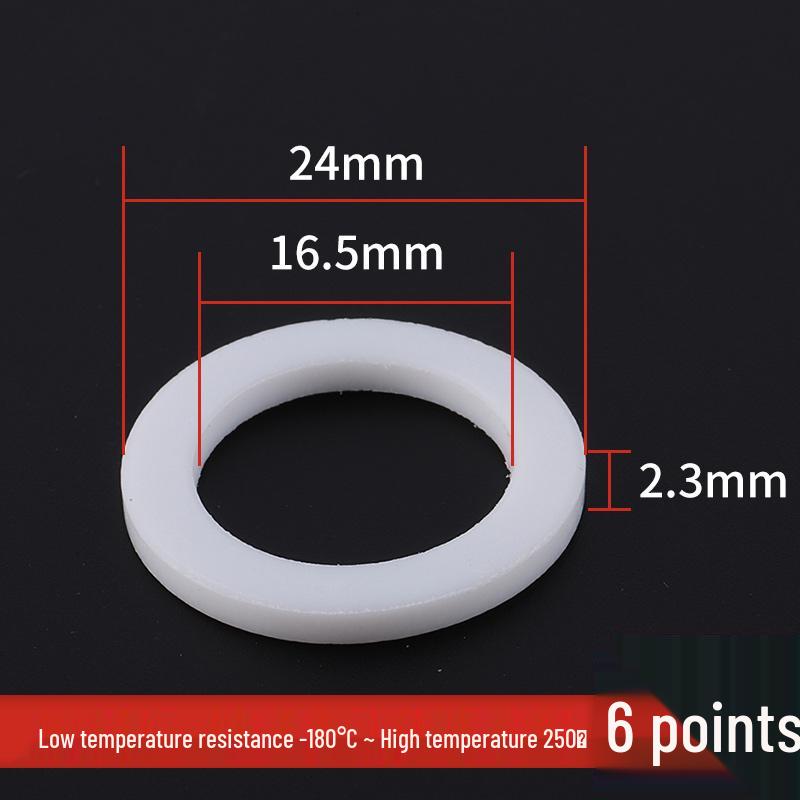 PTFE Polytetrafluoroethylene High/Low Temp Resistant Teflon Water Pipe Gasket