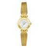 Mini Bowknot Mesh Band Women Quartz Watch, Small Round Dial Light Luxury Alloy Ladies Dress Wrist Watch with Shell Sunray Dial