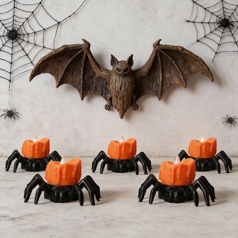 Halloween LED Spider Candle Light - Spooky Night Decoration