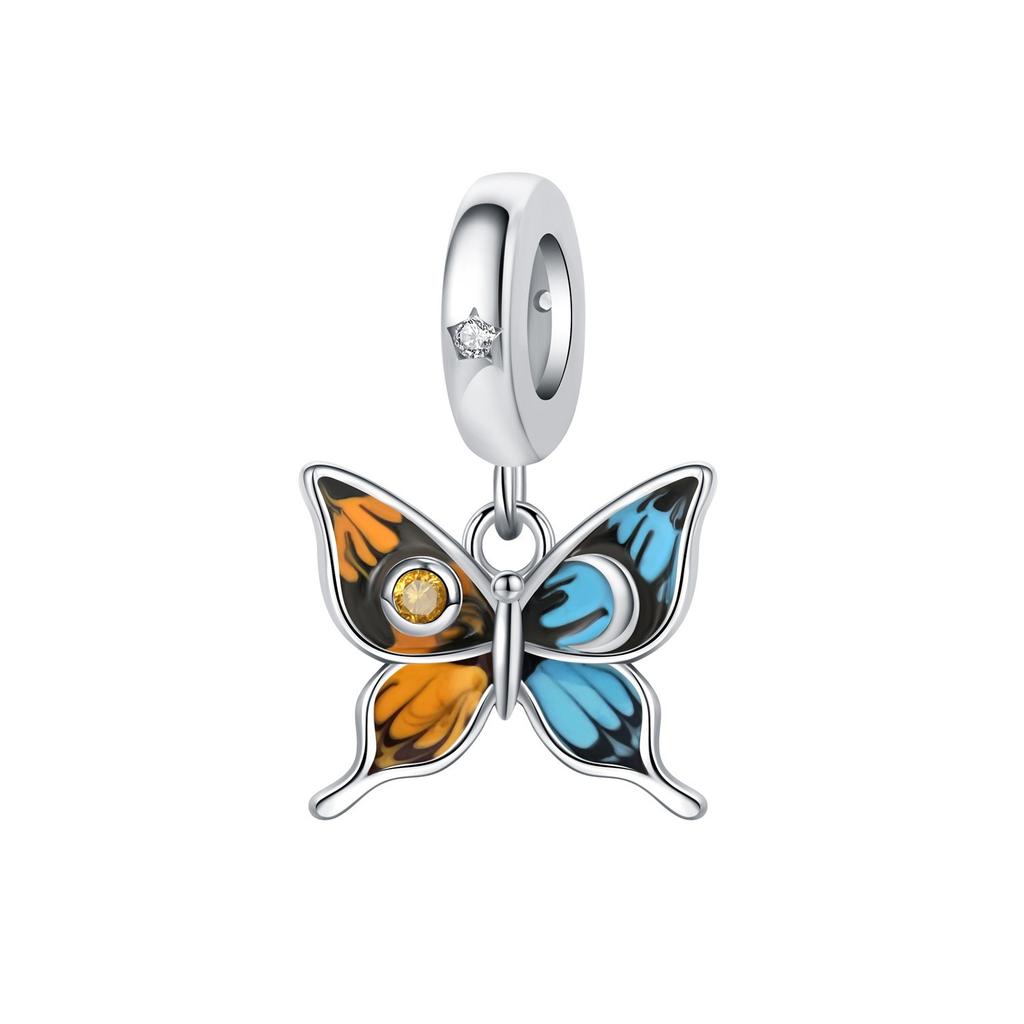 Insect Dragonfly Butterfly Firefly Charm Charm Charm Bead Jewelry With Bracelet Copper Woman