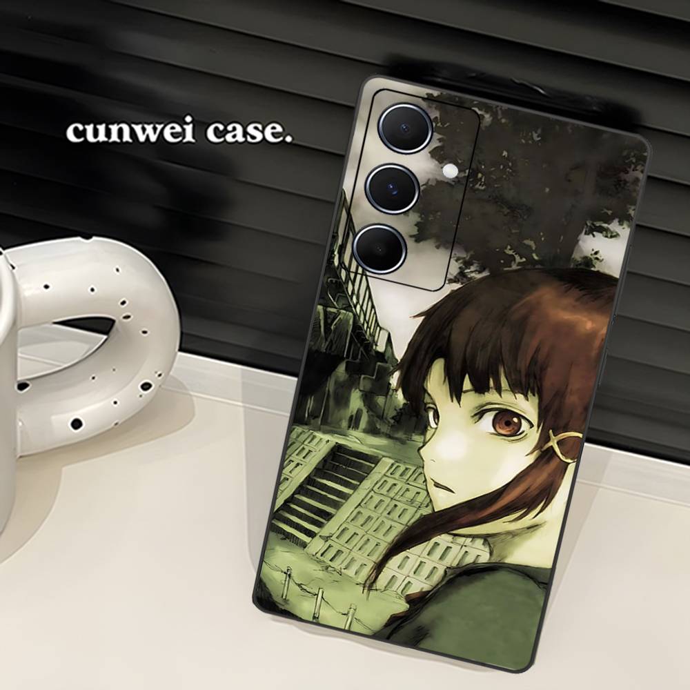 Serial Experiments Lain Cartoon Phone Case For Samsung S 24 Fe 25 Ultra Plus 20 Lite 21 30 22 23 24 22 Ultra 5G Fundas