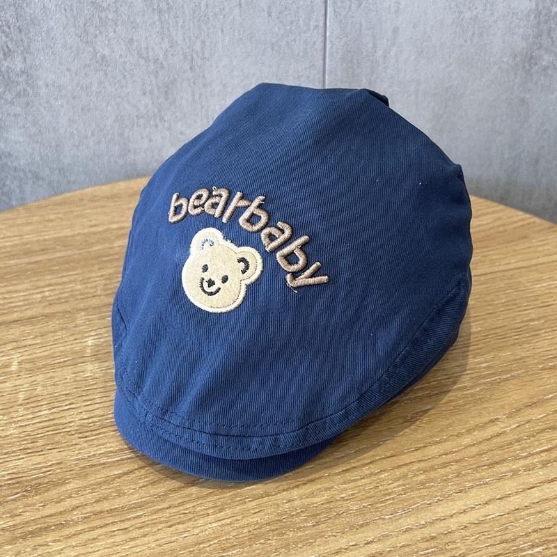 Children's Hat Cute Bear Beret Peaked Cap Baby Boys Girls Hats