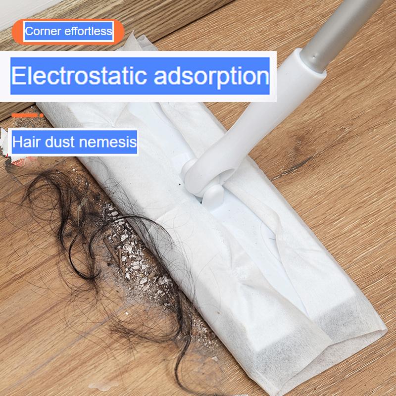 Electrostatic Dust Removal Paper Ultra-fine Fiber Cloth Flat Mop Replament Pad Disposable Dry And Wet Cleaning Supplies