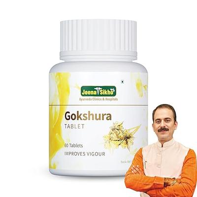 Jeena Sikho Gokshura Ayurvedic Herbal Tablets For Men Wellness Support Energy Stamina & Vitality 60 Tablets Pack Of 1