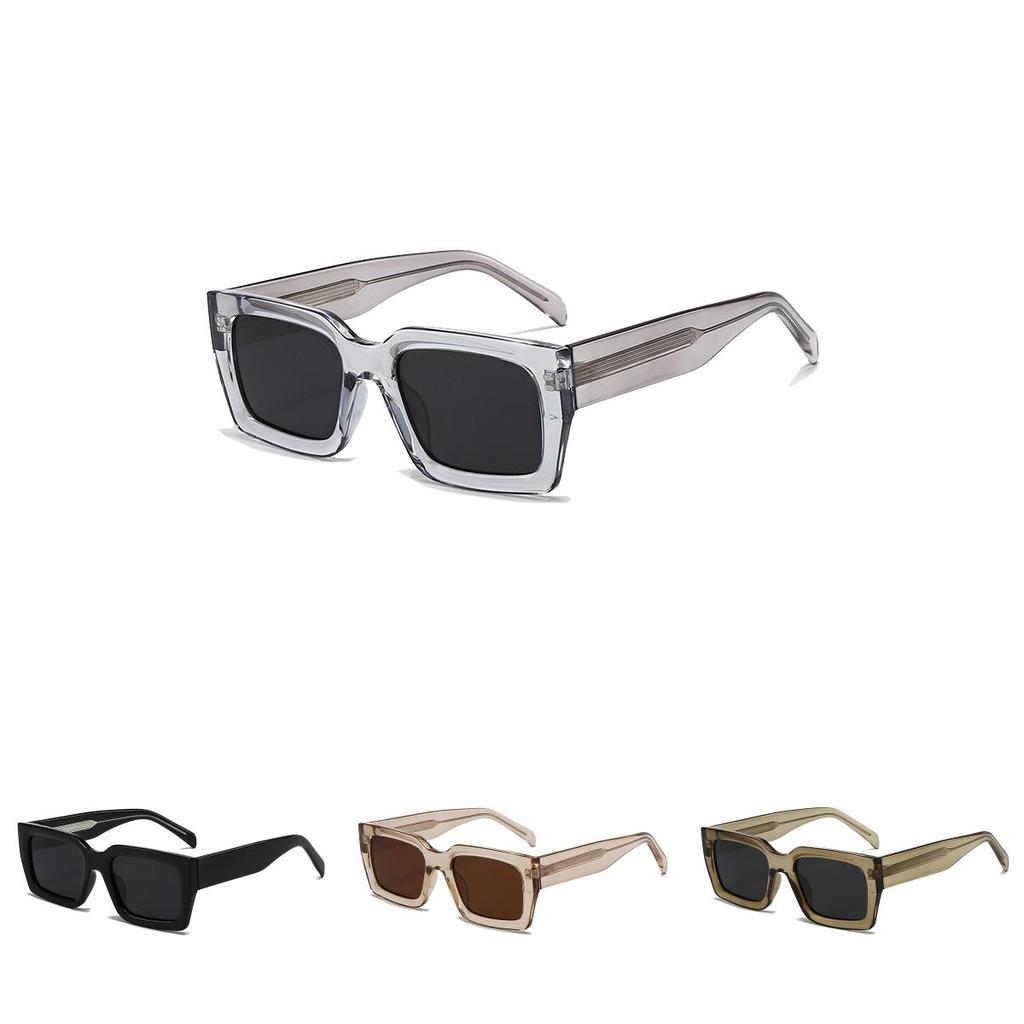 Minimalist Black Square Sunglasses With Uv400 Polarized Tac Lenses For Fashion And Outdoor Activities