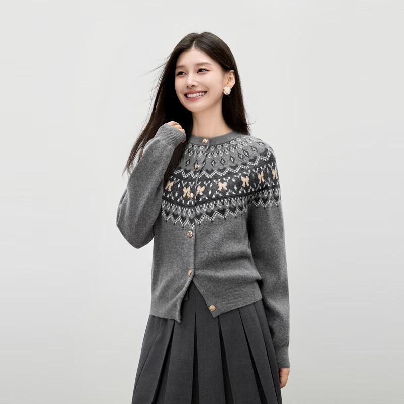 

Retro Floral Knit Cardigan