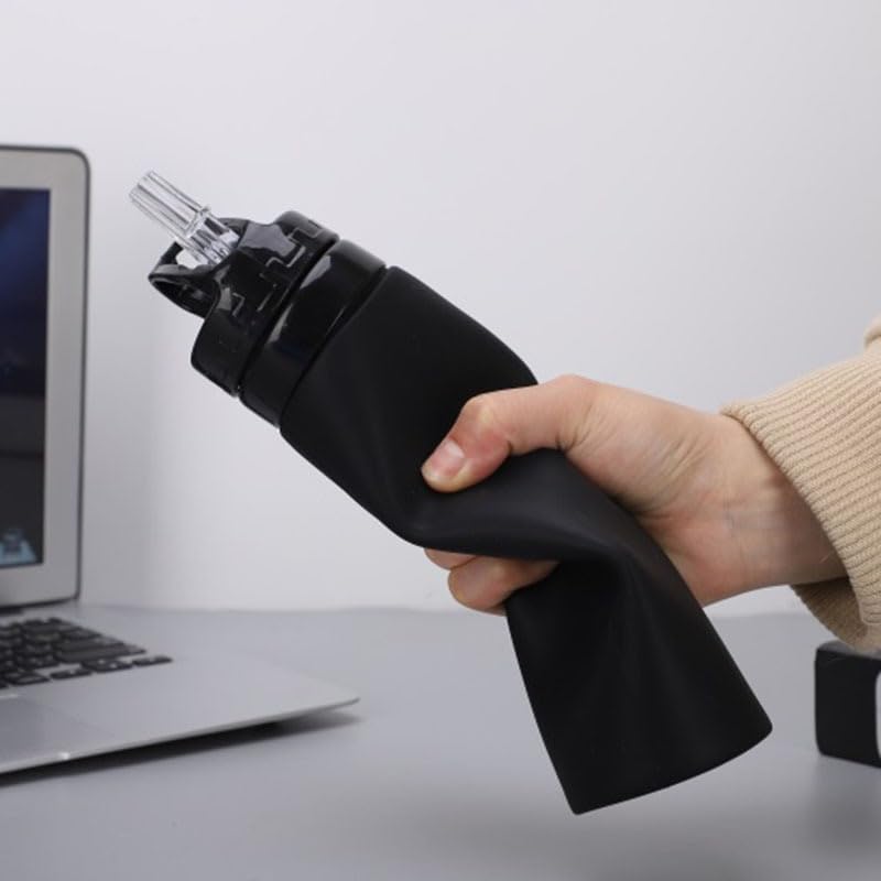 YIHFBB 600ml Water Bottle Made of Safe Resin for Everyday Use Lightweight and Slim Ideal for Outdoor Activities and Direct Drinking and Straw Easy To