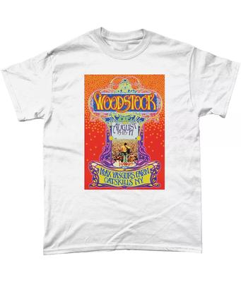 Woodstock 1969 Muziekfestival T-shirt The Who Hendrix Santana