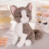 40cm Plush Cat Doll Toy Gentle Soft Stuffed White Gray Kitten Pillow Pet Deco Simulated Animal Present for Birthday Gift