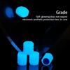 4Pcs Car Tire Valves Caps Universal Luminous Plastic Decorative Cover Colorful Glowing Wheel Protector Bike Accessories