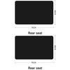 2PCS Magnetic Car Sun Shade UVProtection Covers Sun Visor Summer Protection Window Curtain for Front Rear Black Auto Accessories