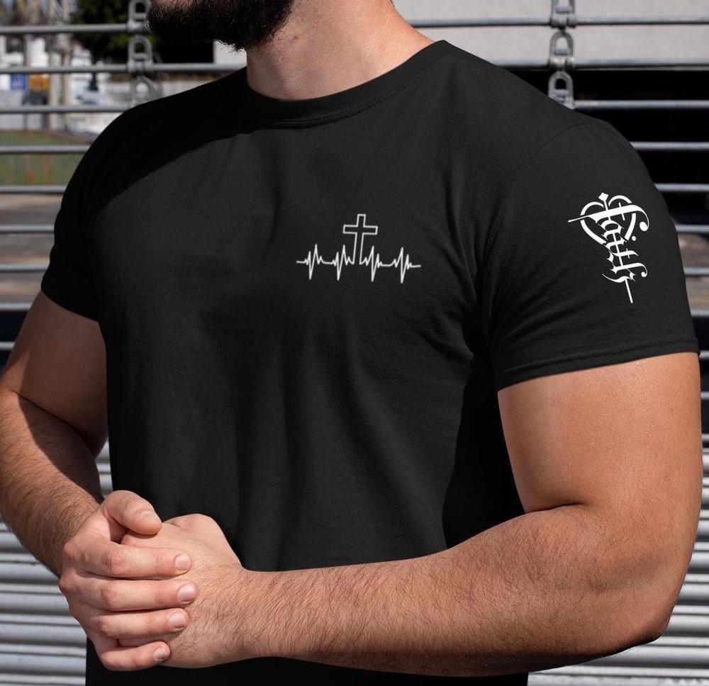 

Christian t-shirt, Bible T Shirt American Christian Faith Cross Gift Shirt 4XL