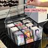 Transparent Acrylic Storage Box Acrylic 2/8/9/12 Grids Clear Display Box Large Capacity Dustproof Cover Photo Card Organizer