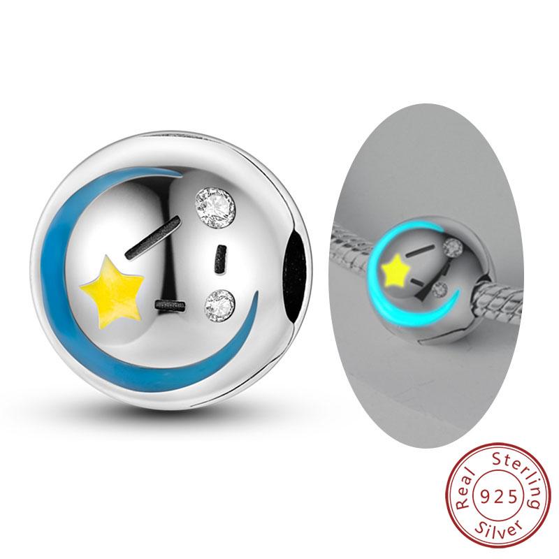 Luminous Series Copper Charms Beads Pendant Firefly Elf Paw Planet Charm Fit Original Bracelet Women Jewelry Gift